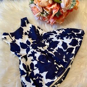 Carter’s - Navy & White Newborn Easter Dress